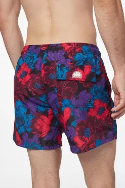 Sundek COSTUME DA BAGNO CORTO VITA ELASTICATA STAMPA PURPLE PRINT -Moda Sconto M633BDRT44P C