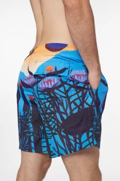 Sundek COSTUME DA BAGNO MEDIO A VITA ELASTICATA STAMPA DREAMING -Moda Sconto M665BDRT4DM C