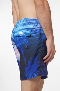 Sundek COSTUME DA BAGNO MEDIO A VITA ELASTICATA STAMPA LAX -Moda Sconto M665BDRT4LX C