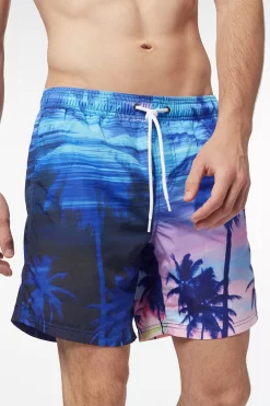 Sundek COSTUME DA BAGNO MEDIO A VITA ELASTICATA STAMPA LAX -Moda Sconto M665BDRT4LX D