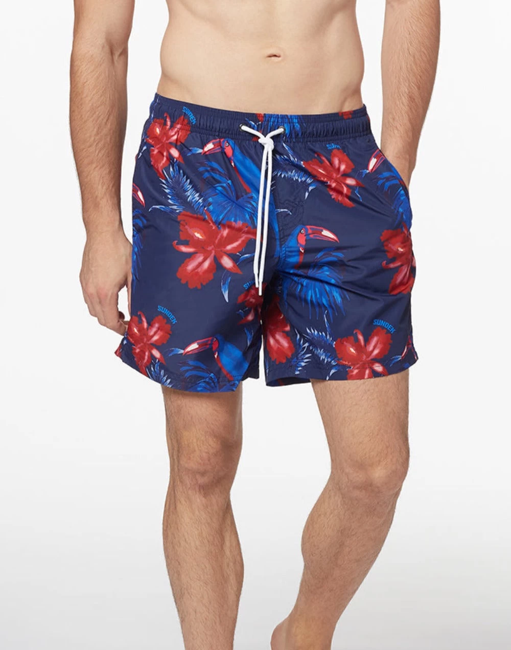 Sundek COSTUME DA BAGNO MEDIO A VITA ELASTICATA STAMPA TOUCANTRIP 1 Sundek COSTUME DA BAGNO MEDIO A VITA ELASTICATA STAMPA TOUCANTRIP