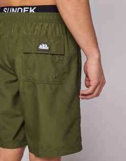 Sundek COSTUME DA BAGNO LUNGO VITA ELASTICATA CON ELASTICO LOGO LIGHT POLY -Moda Sconto MAN BOARDSHORT BOARDSHORT DKARGREEN01 M729BDP0300 30201 3