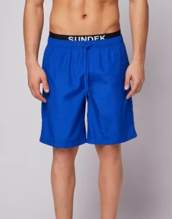 Sundek COSTUME DA BAGNO LUNGO VITA ELASTICATA CON ELASTICO LOGO LIGHT POLY