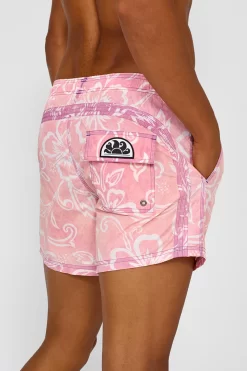 Sundek COSTUME DA BAGNO STAMPA HIBISCUS - GOLDENWAVE SPECIAL EDITION -Moda Sconto MAN BOARDSHORT HIBISCUSBOARDSHORT VIOLET GM504BDN64IA 249IA 4