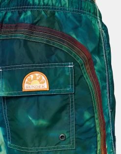 Sundek COSTUME DA BAGNO CORTO VITA ELASTICATA CON PATCH - GOLDENWAVE SPECIAL EDITION 6 Sundek COSTUME DA BAGNO CORTO VITA ELASTICATA CON PATCH - GOLDENWAVE SPECIAL EDITION -Moda Sconto MAN BOARDSHORT OVERDYEDBDPATCH DARKTEAL01 GM504BDTA1Z3 93301 21