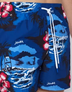 Sundek COSTUME DA BAGNO STAMPA SURFING THE HEAVEN REPREVE® -Moda Sconto MAN BOARDSHORT PRINTEDBOARDSHORT ELECTROBLUE M504BDRT3TV 675TV 4