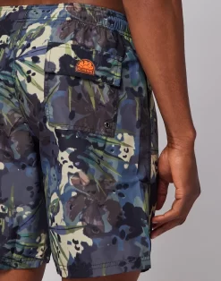 Sundek COSTUME DA BAGNO LUNGO A VITA ELASTICATA STAMPA SPOTTY JUNGLE -Moda Sconto MAN BOARDSHORT SPOTTYJUNGLEBD18 FANGO M717BDRT4JS 108JS 3