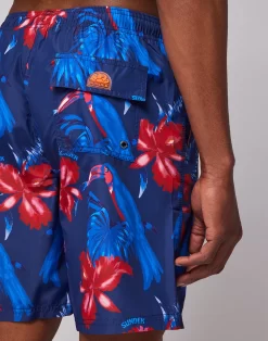 Sundek COSTUME DA BAGNO LUNGO A VITA ELASTICATA STAMPA TOUCANTRIP -Moda Sconto MAN BOARDSHORT TOUCANTRIPBD18 NAVY M717BDRT4TT 007TT 3