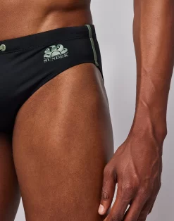 Sundek SLIP MARE MICHELANGELO TINTA UNITA -Moda Sconto MAN SLIP SWIMBRIEF BLACK05 M264SSL3000 00405 3
