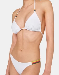 Sundek JENNIFER TOP A TRIANGOLO E SLIP FISSO ARCOBALENO -Moda Sconto WOMAN BIKINI JENNIFERBIKINI WHITE39 WB00KNL30RB 00639 19