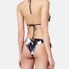 Sundek ANITA SLIP BIKINI CON FIANCHI REGOLABILI E STAMPA MULTIPALM