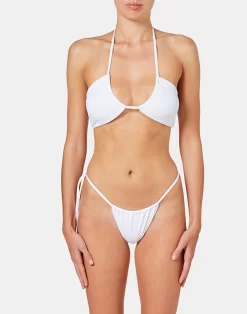 Sundek SLIP SGAMBATO SLIM FIT -Moda Sconto WOMAN BIKINIBOTTOM HIGHLEGBOTTOM WHITE GW335KBL5900 00600 20