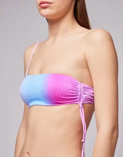 Sundek TOP MONOSPALLA CON COULISSE -Moda Sconto WOMAN BIKINITOP BIKINI IBISCO W403KNL75NU 968NU 3