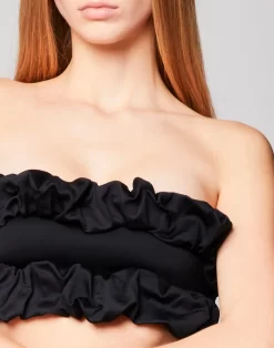 Sundek TOP A FASCIA CON ROUCHES -Moda Sconto WOMAN BIKINITOP BIKINITOP BLACK GW441KTL6900 00400 3