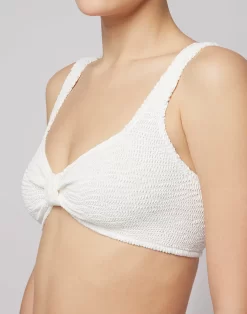 Sundek TOP BRALETTE IN TESSUTO GOFFRATO 5 Sundek TOP BRALETTE IN TESSUTO GOFFRATO -Moda Sconto WOMAN BIKINITOP BIKINITOP WHITE W411KTL7000 00600 3
