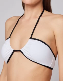 Sundek TOP A FASCIA CON LACCI INCROCIATI -Moda Sconto WOMAN BIKINITOP BIKINITOP WHITE01 GW329KTL7300 00601 3