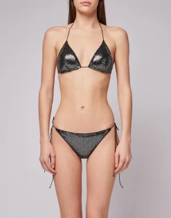 Sundek JENNIFER TOP A TRIANGOLO CON PAILLETTES