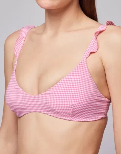Sundek TOP BRALETTE VICHY -Moda Sconto WOMAN BIKINITOP VICHYBRALETTETOP QUARTZPINK W384KTL51VC 532VC 3