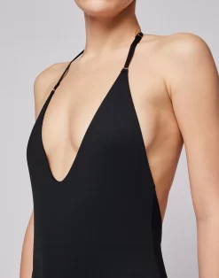 Sundek COSTUME INTERO CON SCOLLATURA E LACCI POSTERIORI 5 Sundek COSTUME INTERO CON SCOLLATURA E LACCI POSTERIORI -Moda Sconto WOMAN SWIMSUIT SWIMSUIT BLACK GW403KSL6900 00400 3